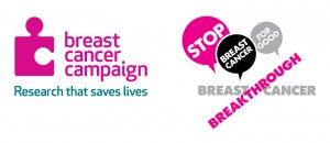Breast Cancer Campaign and Breakthrough Logos