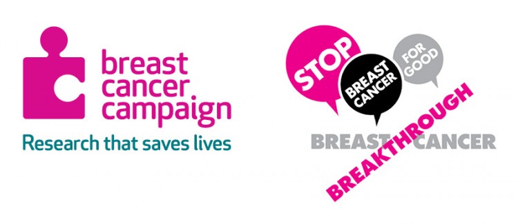 Breast Cancer Campaign and Breakthrough Logos